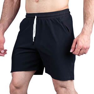 Pantalones Cortos Deportivos para Hombre con Cintura Elástica, Transpirables, para Gimnasio, Entrenamiento y Running, Diseño Liso, Técnica de Teñido Sencillo - Product Image 2