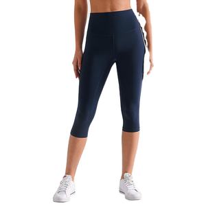 Leggings Capri para mujer, diseño de Control de barriga, tela elástica de 4 vías, pantalones transpirables que absorben la humedad, perfectos para deportes y gimnasio - Product Image 1