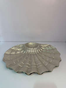 Plat à bijoux en métal en forme de crabe de luxe, fait à la main, en aluminium moulé, plateau, finition en laiton antique, Ramadan, mariage, Art déco - Product Image 4