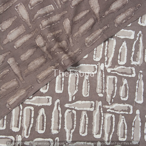 ผ้าฝ้ายทำด้วยมือคุณภาพสูงจากอินเดียพิมพ์ลายบล็อคขวดสำหรับชุดเดรสสำหรับผู้หญิงจาก Jaipur Kashish - Product Image 3