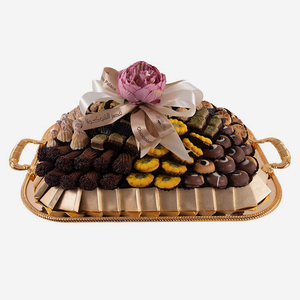 Plateau en laiton pour bonbons et chocolats, idéal pour les festivals ou comme plateau cadeau, organisateur de chocolats. - Product Image 4