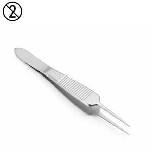 Pinces à tissus jetables à usage unique St. Martins 1x2 dents, boîte de 10, instruments chirurgicaux en acier inoxydable pour tissus de précision - Product Image 6