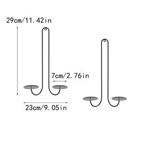 Juego de Apliques de Pared Metálicos Minimalistas Modernos, Diseño Curvo Elegante, Ahorro de Espacio, Construcción Robusta, Decoración Cálida para el Hogar - Product Image 3