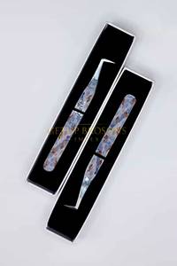 Eyelash Tweezers 90 Degree <b>Boot</b> Stainless Steel Smooth Tip Precision Tool <b>Box</b> Packaging - Product Image 4