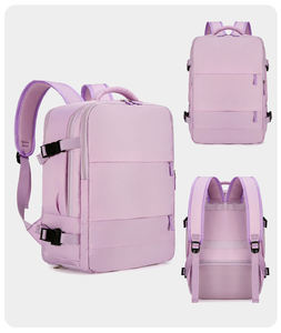 Minimalist <b>Nylon</b> <b>Backpack</b> 36-56L Waterproof Zipper Closure Unisex Softback Multi-Functional Shoulder Strap Webbing Handle - Product Image 5