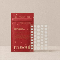 Parches Reusoul de Colágeno Hidrocoloide para Imperfecciones, AC Cica Spot Cover, Sin Fragancia, Forma de Corazón, 41 Parches, Veganos, Para Todo Tipo de Piel