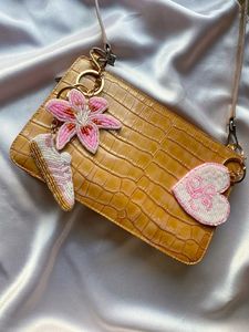 Handmade Embroidery Beaded Keychain with Colorful Floral Beadwork Decorative Bag Charm Key <b>Ring</b> Accessory and Unique Gift for Wo - Product Image 6