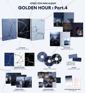 ATEEZ GOLDEN HOUR Part.4 (STANDARD Ver) แผ่นซีดีเพลงเคป๊อปภาษาเกาหลี สำหรับทุกวัย BW-155 KR - Product Image 2