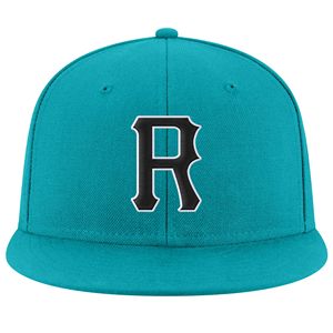 หมวกแก๊ป Aqua 6 แผง ปักโลโก้ R สีดำ แบบ Snapback สำหรับผู้ใหญ่ ใส่ได้ทั้งชายและหญิง สไตล์ลำลอง - Product Image 2