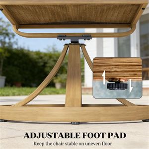 Set di Due Sedie da Pranzo Girevoli Color Kaki, Solo Sedie da Giardino - Product Image 4