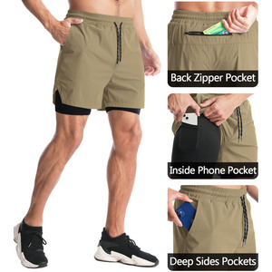 High Quality Summer Joggers Casual Unisex Custom Heavy <b>Weight</b> <b>Blank</b> Polyester Fleece Cotton Sweat Shorts for Men Sports - Product Image 3