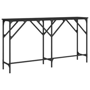 Mesa consola de madera de ingeniería negra de 55.1 x 11.4 x 29.5 pulgadas - Product Image 6