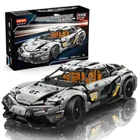 Moyu Block Specter, Coche Deportivo a Escala 1:8, Juego de Bloques de Construcción de Plástico, 3508 Piezas, Rompecabezas de Alta Dificultad, Juguete Estático con Control Remoto