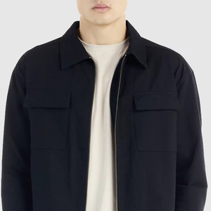 Chaqueta Bomber de Lona de Invierno de Alta Calidad para Hombre con Logotipo Personalizado en la Parte Delantera, Diseño Ecológico y Transpirable a Precio Económico - Product Image 4