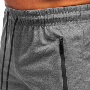 Shorts de sport décontractés pour hommes grandes tailles, séchage rapide, respirants, taille haute, avec cordon de serrage et poche zippée, pour la course et le jogging - Product Image 5
