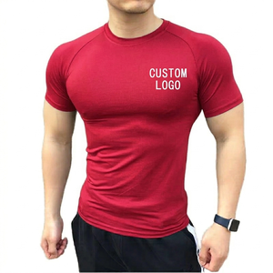 Custom Logo Men's Slim Fit Raglan Sleeve <b>Athletic</b> T-Shirt - Breathable Navy Blue Polyester Sportswear for Gym & Fitness Training - Product Image 4