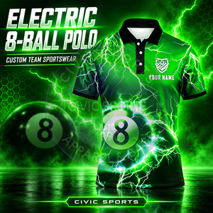Camiseta de Billar Personalizada de Secado Rápido, Tela de Poliéster/Algodón, Impresión por Transferencia de Calor, Camiseta de Billar de Alta Calidad - Product Image 2