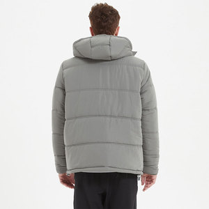 Blouson bomber en denim gris pour homme, coupe-vent, respirant, manteau décontracté d'hiver avec fermeture éclair, coupe classique - Product Image 3