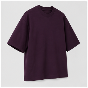 T-shirt Homme Col Rond Manches Courtes Surdimensionné en Coton Épais Structuré Personnalisé MTS-OVR-0040 - Product Image 3