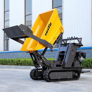 Mini Crawler Dumper Truck Self-Loading 500 800 Kg 1.2 Ton Diesel Hydraulic Small Mini Dumper With Lift and Crane for Sale Power - Product Image 4