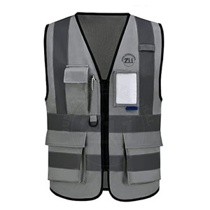 Chaleco de Seguridad Reflectante de Alta Visibilidad, Ajustado, Nuevo, ANSI Clase 1, Impermeable, Transpirable, Cómodo, de Malla de Poliéster, Marca Privada - Product Image 1