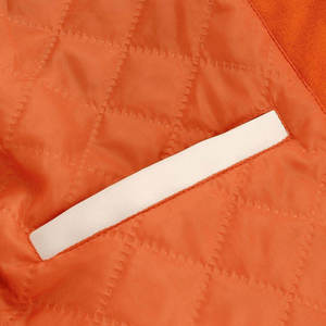 Blouson universitaire unisexe personnalisé brodé, le plus vendu pour l'hiver, en toile imperméable géométrique, polyester et coton, avec fermeture éclair - Product Image 4