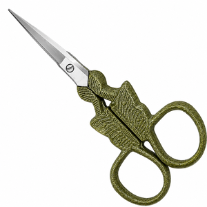 Antique Gold Embroidery <b>Scissors</b> Stainless Steel eyebrow shaping or Thread Cutting <b>Sewing</b> Craft - Product Image 1