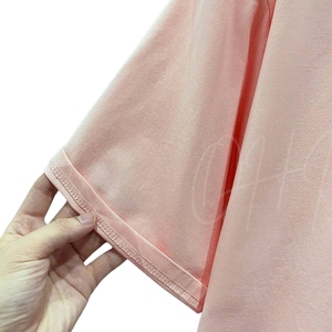 เสื้อยืดคอตตอนโอเวอร์ไซส์พรีเมียมสำหรับผู้ชาย สีชมพูพาสเทล ระบายอากาศได้ดี ลายมัดย้อม สไตล์มินิมอล แขนสั้น คอกลม (320 กรัม) - Product Image 6