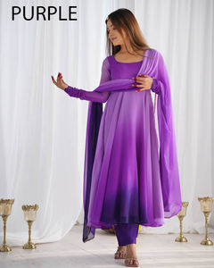 Moderno Anarkali Salwar Kameez, Nueva Colección de Invierno con Mangas Largas, Traje Elegante para Fiestas y Eventos, Listo para Usar - Product Image 2