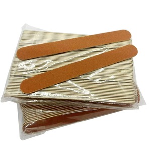 BAFA SURGICAL INSTRUMENTS Lime à ongles et outil de polissage jetable double face à pointe ronde droite en papier de verre brun, grain 100 - Product Image 6