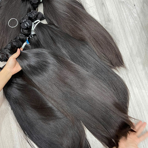 Meilleures ventes de mèches de cheveux humains vietnamiens bruts lisses, tissées à la machine, super double drawn, doux et soyeux, vente en gros, stock disponible - Product Image 5