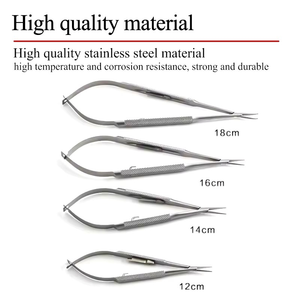 Portaagujas Quirúrgico Microscópico de Alta Calidad, Instrumento de Precisión Oftálmico de Acero Inoxidable para Procedimientos Médicos - Product Image 5