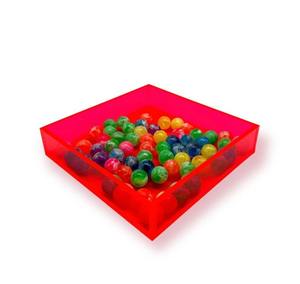 Custom Acrylic Coffee Tray with Handle. <b>Light</b> Luxury Transparent Acrylic Tray - Product Image 2