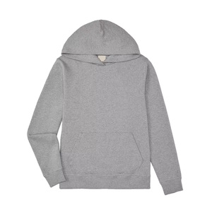 Sudadera con Capucha Gris para Hombre, 100% Algodón, Felpa Francesa, Corte Regular, Informal, con Bolsillo Delantero, Color Sólido, para Otoño - Product Image 6