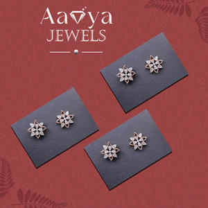 Boucles d'oreilles classiques serties de diamants, diamants de laboratoire certifiés pour femmes, bijoux en or, bijoux fins, boucles d'oreilles de luxe - Product Image 4