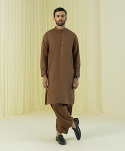Shalwar Kameez Moderno para Hombre, Tela de Mezcla de Algodón Premium, Prenda Tradicional, Ajuste Cómodo para Reuniones Familiares - Product Image 4