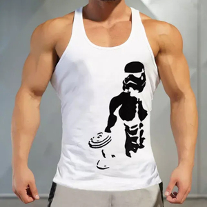 Camiseta sin mangas transpirable de la mejor fabricación para hombre, sublimada, antibacteriana, de alta demanda, última versión. - Product Image 4