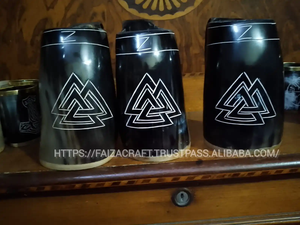 Polished Latest Design Multicolour Horn Mug and Viking Mug Wholesale Price for Export From India - Product Image 6