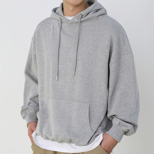 High Quality Cotton <b>Fleece</b> Oversized Hoodies Men <b>Thick</b> <b>Fleece</b> Drop Shoulder Customizable Hoodies For Sale - Product Image 1