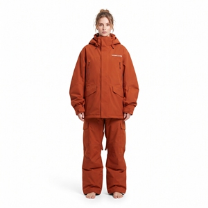 Traje de esquí de nieve para mujer, impermeable, a prueba de viento, cálido, holgado, para snowboard, chaqueta y pantalones para actividades al aire libre - Product Image 5