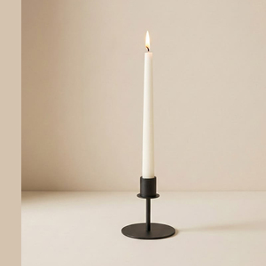 Porte-bougie conique miniature en fer noir, fait main, écologique, pour la décoration de la maison et Noël - Product Image 3