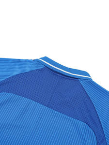 Polo a Rayas Azules para Hombre, Manga Corta, Tejido Transpirable, Ropa Casual - Product Image 6