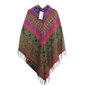 Fashionable Warm Acrylic Poncho Winter Ponchos for <b>Women</b> <b>Cape</b> Acrylic Woolen Poncho Easy to Wear with High Quality From India - Product Image 3