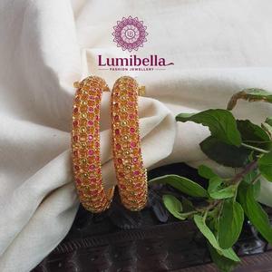 One Gram Kada Ruby Fashion Bangle - Product Image 1