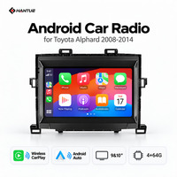 Lecteur vidéo de voiture Android, navigation vidéo de voiture, lecteur DVD AUTO CarPlay pour Toyota Alphard 2008-2014, lecteur multimédia