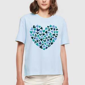 Camiseta de manga corta de algodón orgánico de calidad superior para niñas, camisetas sólidas de punto holgadas informales con estampado personalizado a precio barato - Product Image 3