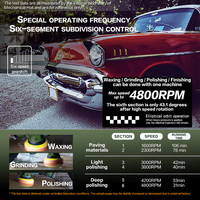 Machine à cirer à double disque excentrique DA avec source d'alimentation par batterie 21V 600W