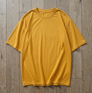 Men's Custom Printed <b>Plain</b> <b>Black</b> Short Sleeve <b>T</b>-<b>Shirt</b> 100% Cotton O-Neck Oversized Casual Jersey Knitted Solid Color - Product Image 4