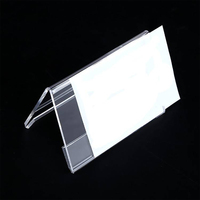 Support de signalisation en acrylique transparent A4 (8,5 x 11 po) à montage facile, porte-cartes amovible en plastique transparent pour bureau, magasin, restaurant