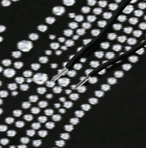 Trimpo Sports Black Rhinestone <b>Star</b> Pullover Hoodie Polyester/Rayon Fleece Eco-Friendly Waterproof Breathable Winter Sweatshirt - Product Image 4